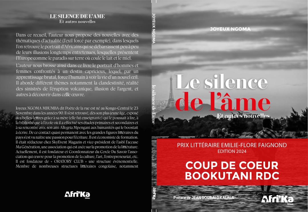 Littérature|Vient de paraître: « Le Silence de l’Âme », le nouvel ouvrage de Joyeux Ngoma dédié à Mamadou Ndala