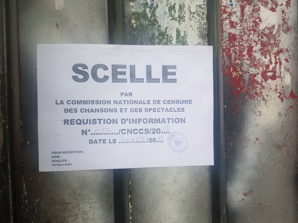 Studio Kinshasound scellé par le Procureur général  !