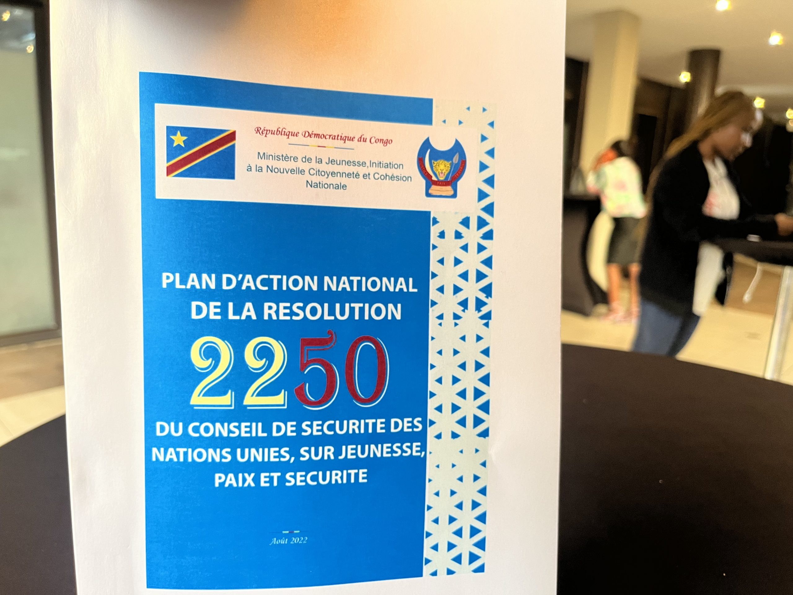 Signature du document du Programme d’action  nationale de la Résolution 2250