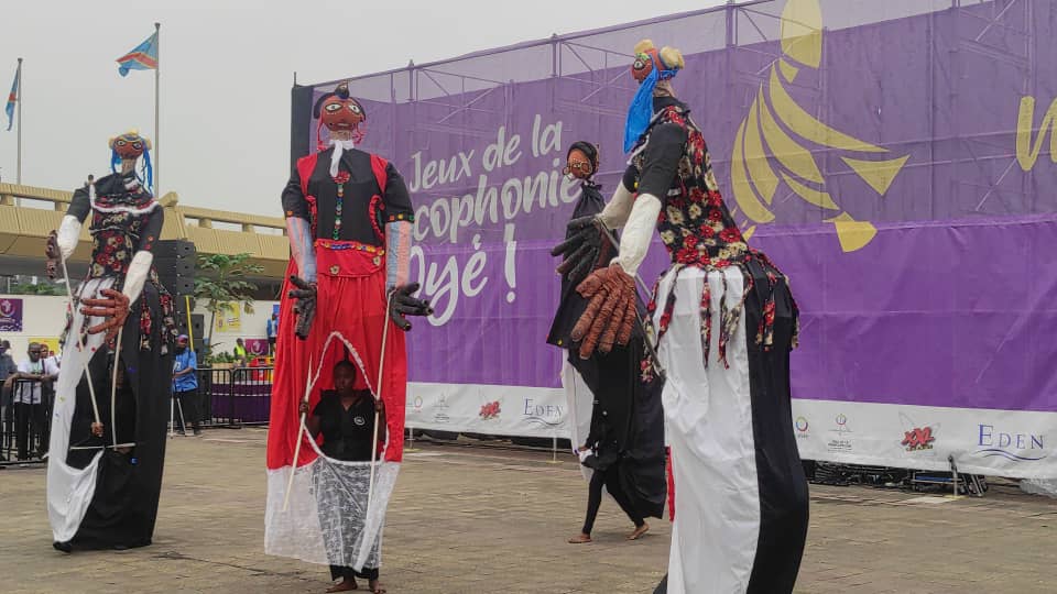 IXèmes Jeux de la Francophonie | Marionnettes Géantes : RDCongo, Togo et Niger se disputent la médaille d’or à l’espace Échangeur de Limete