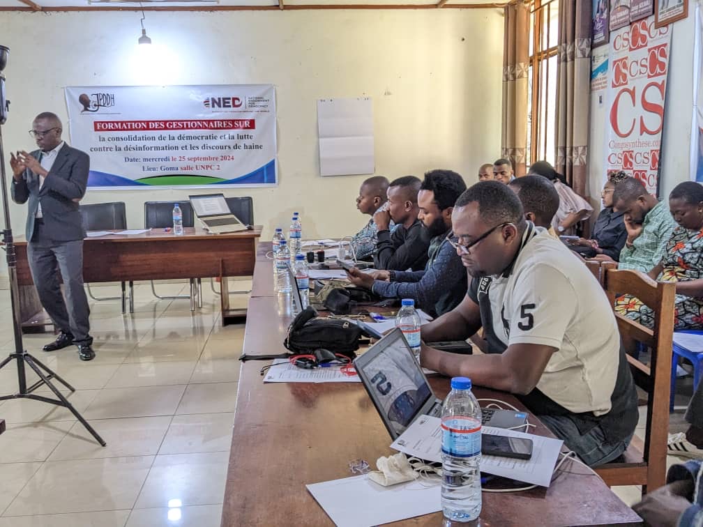 Nord-Kivu : 30 journalistes de Goma en atelier pour combattre la désinformation !