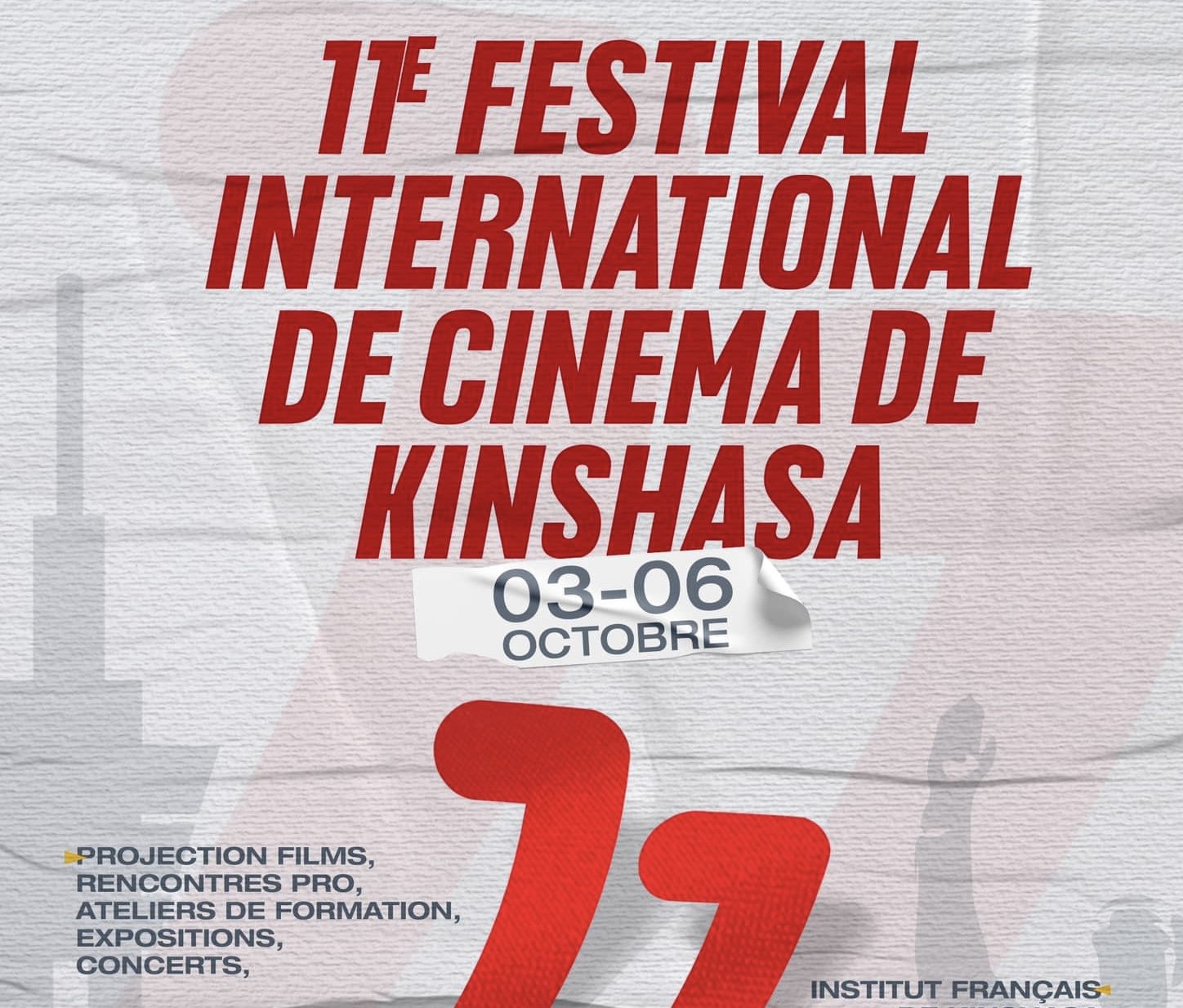 Festival international de cinéma de Kinshasa : Projection des films, ateliers  et expositions au menu de l’édition 11