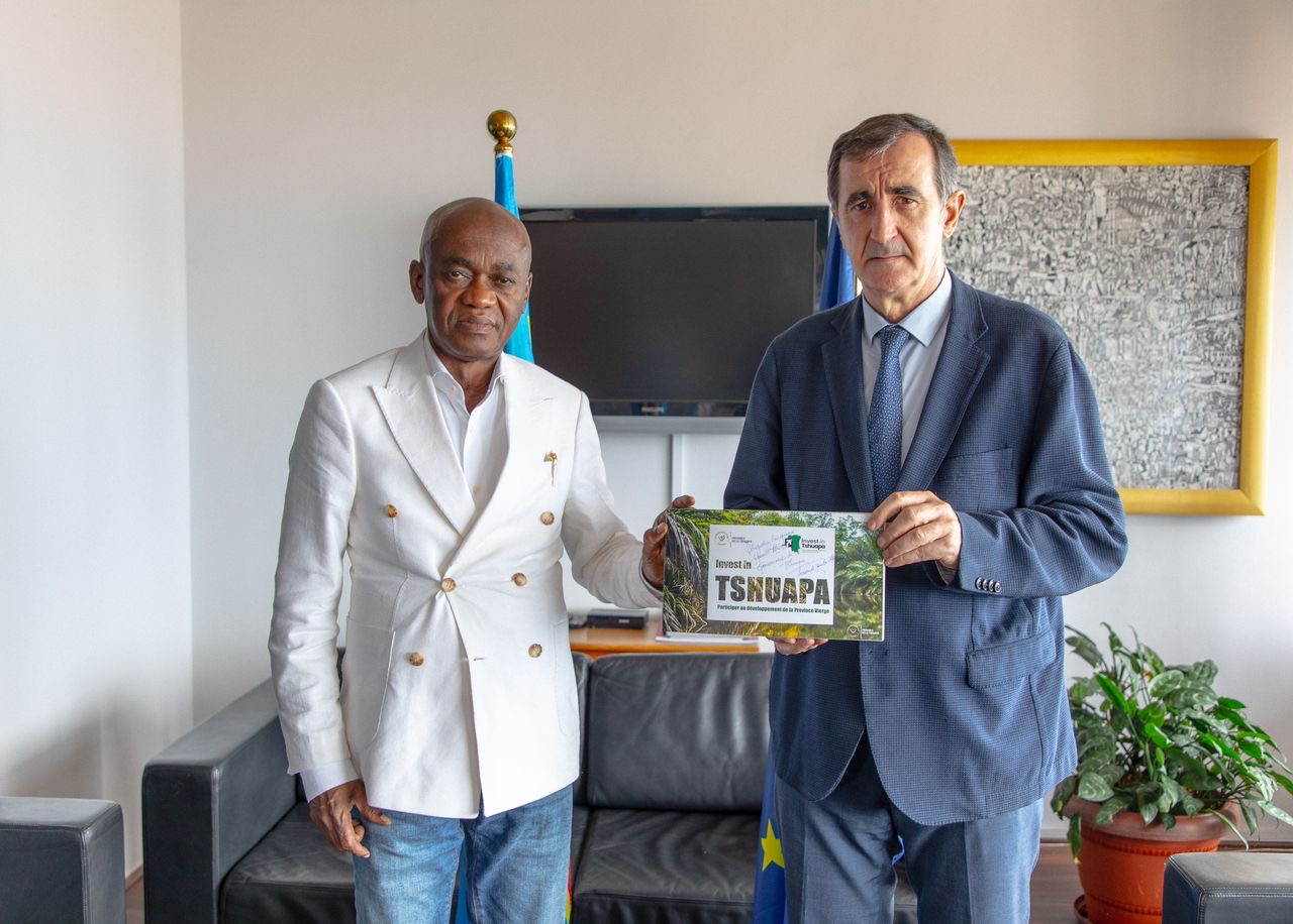 Coopération et développement : « Invest in Tshuapa », un projet du Gouvernorat de la Tshuapa présenté à l’Ambassadeur de l’Union Européenne !