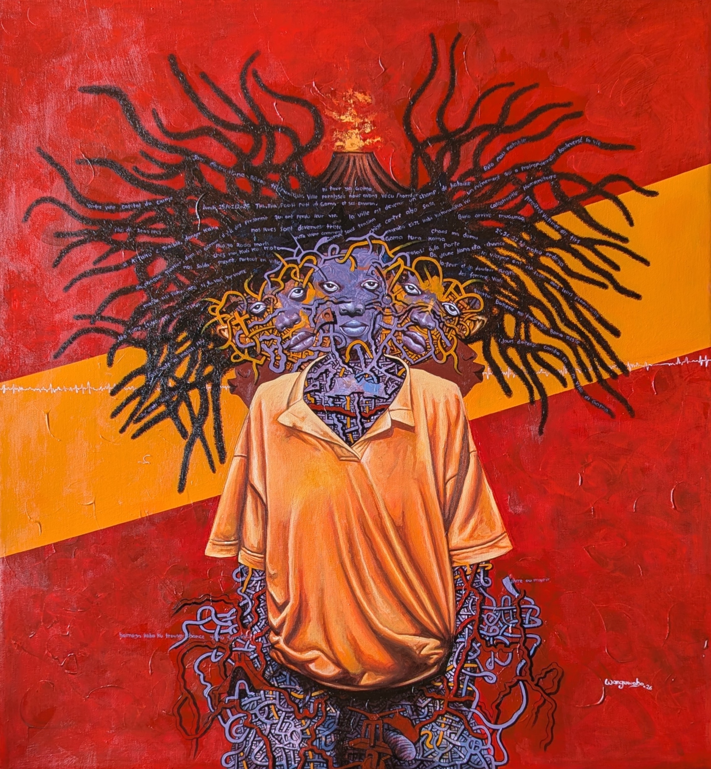 Nord-Kivu: « Goma na kandokando », une peinture de mémoire, de douleur et d’espoir signée Wanguwabo Wanny