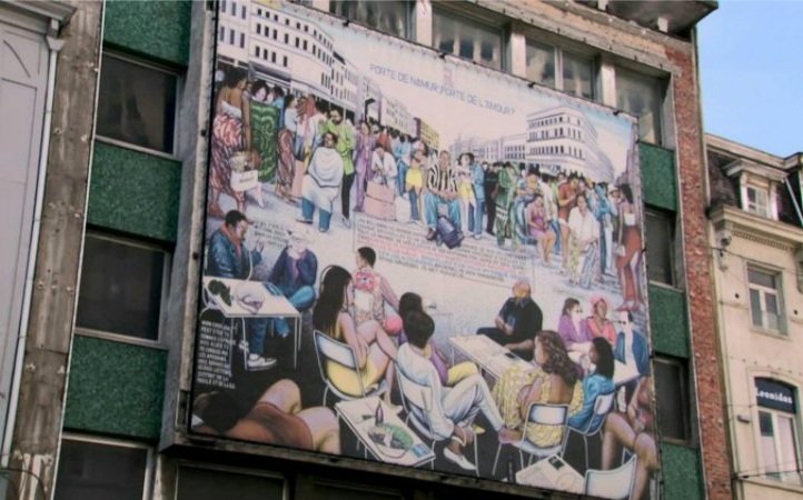 Bruxelles /Matonge: La fresque de Chéri Samba a disparu !