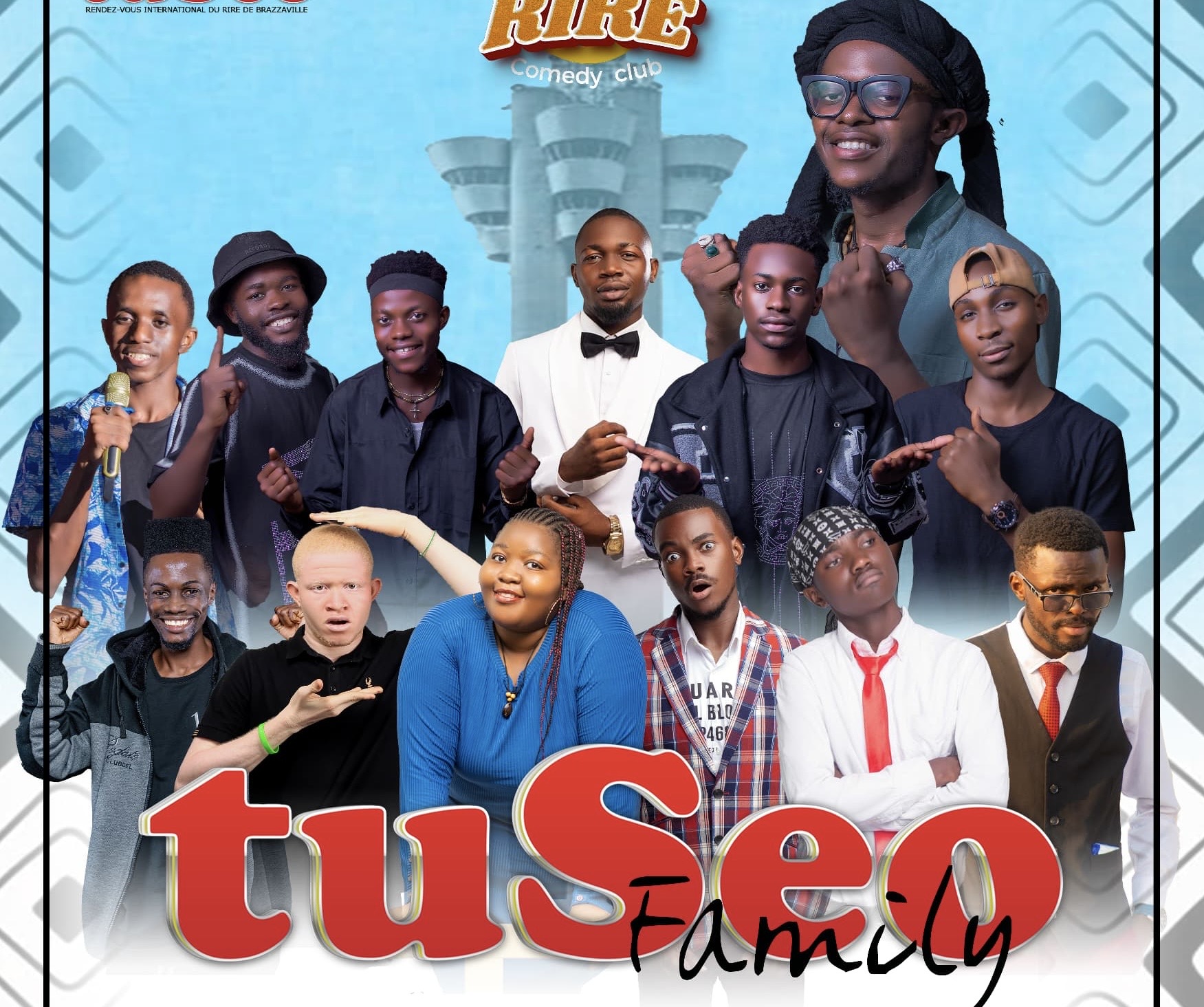 Humour : « Trône du Rire Comedy Club » reçoit TuSeo Family à Kinshasa