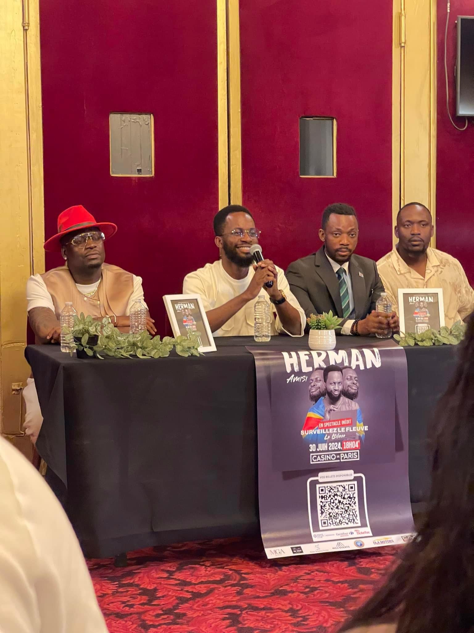 30 juin: Herman Amisi confirme son spectacle au Casino de Paris