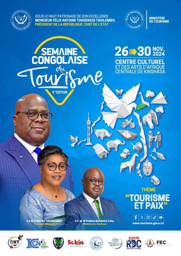 Semaine congolaise du tourisme : Kinshasa accueille la quatrième édition du 26 au 30 novembre 