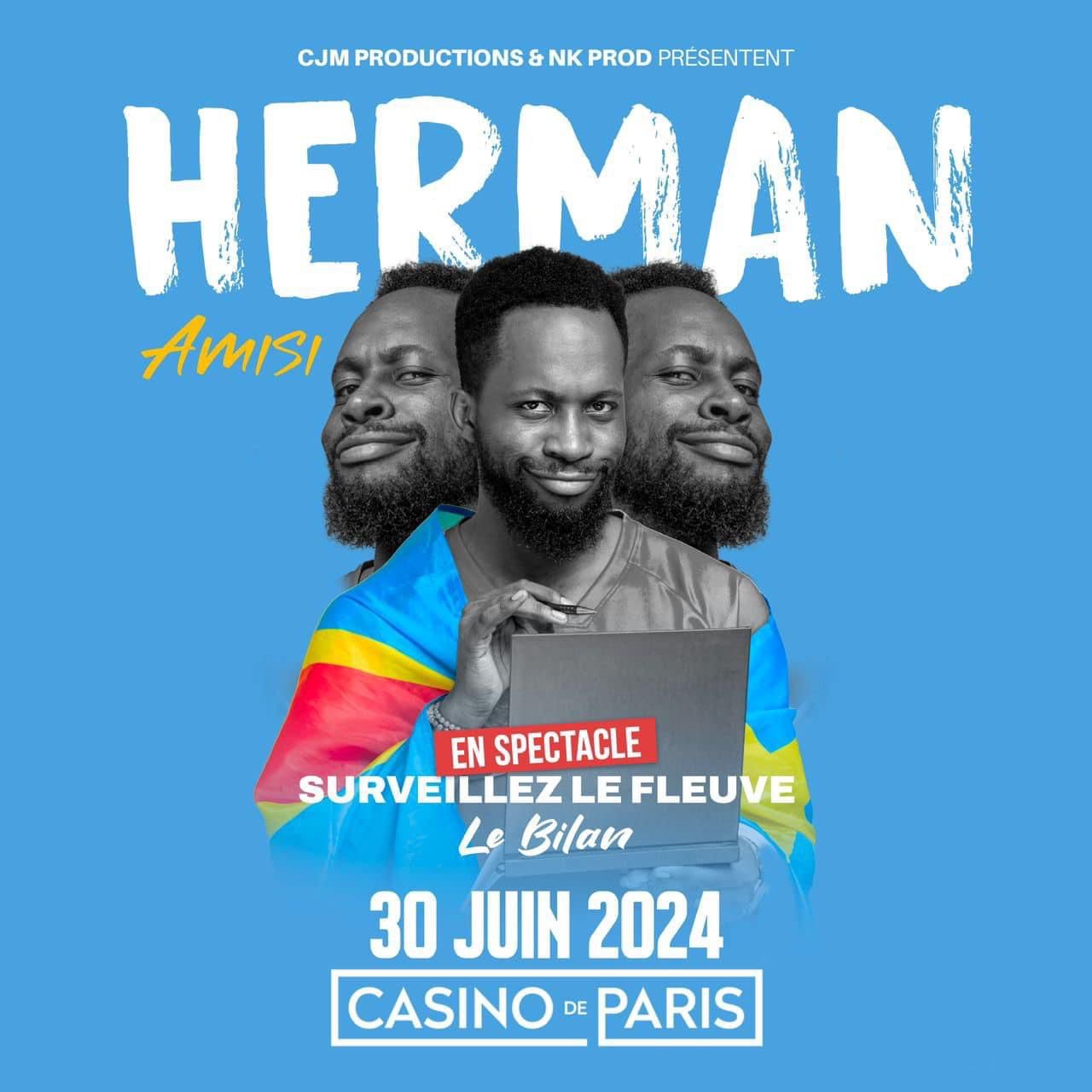 Humour : Herman Amisi au Casino de Paris, les choses se précisent !