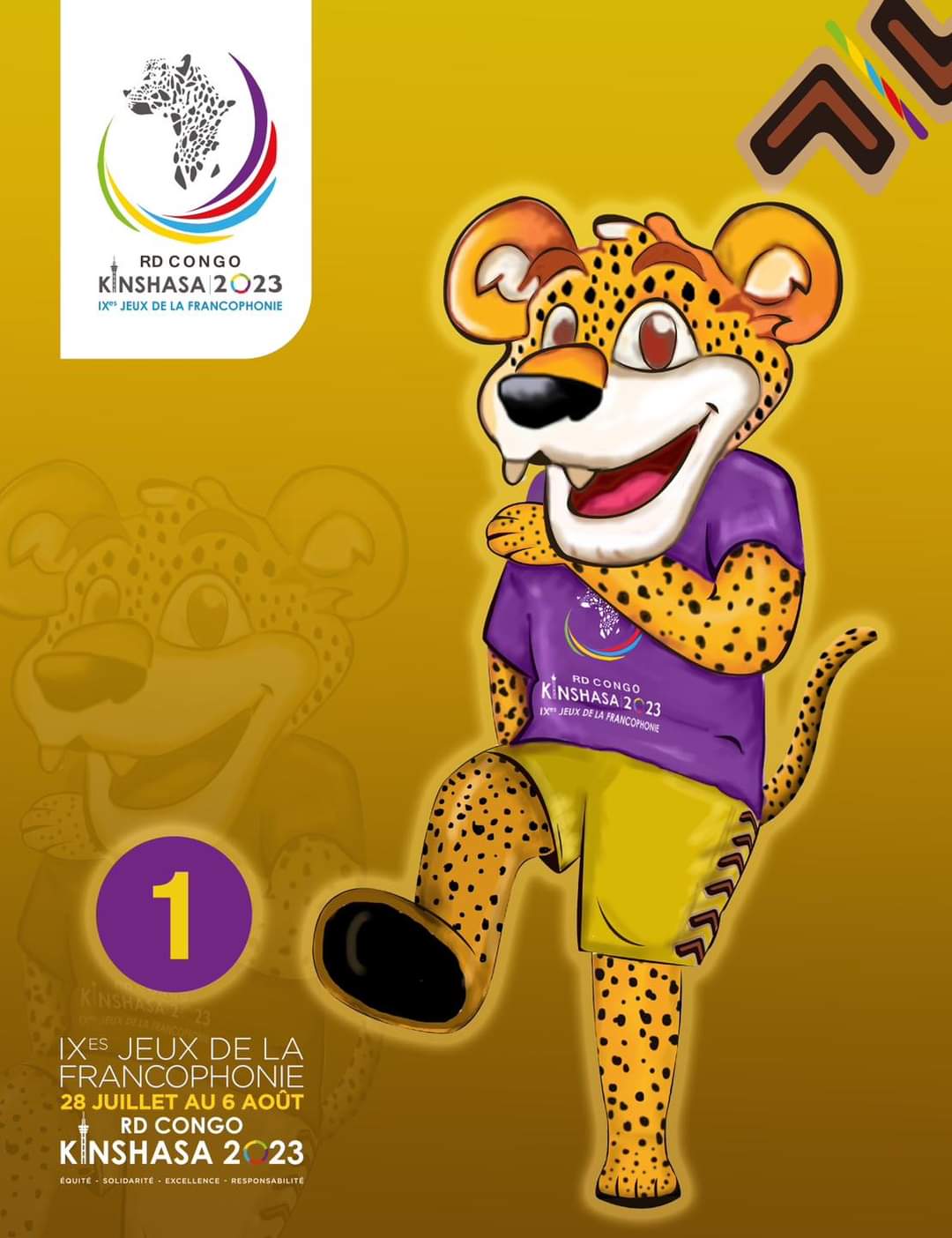 IXemes Jeux de la Francophonie : Chris Eale Bokongo, lauréat du concours de la Mascotte et remporte 10 Millions de FC.