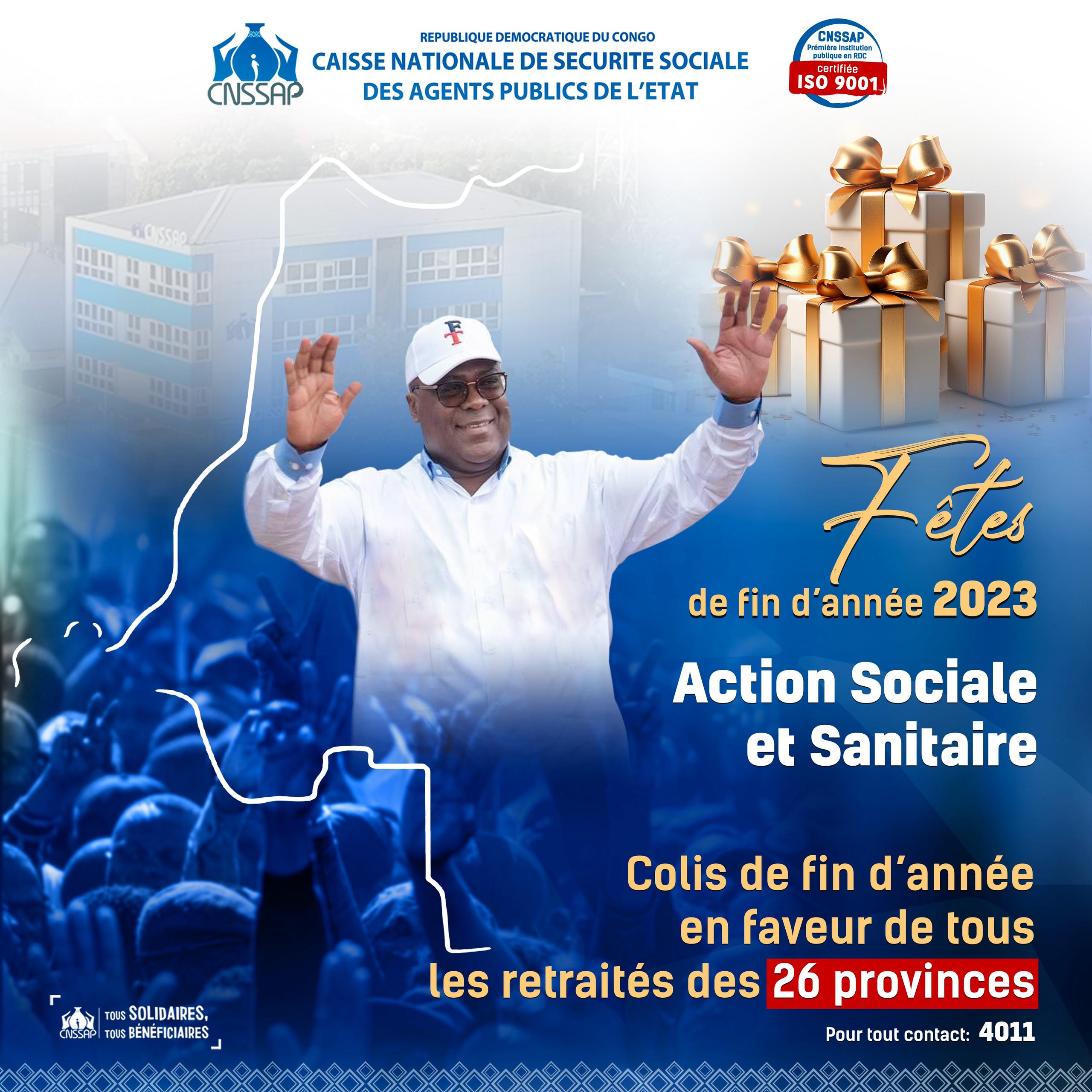 Grâce à la réforme de Félix-Antoine Tshisekedi : La CNSSAP pose des actions sociales en faveur des retraités des 26 provinces !
